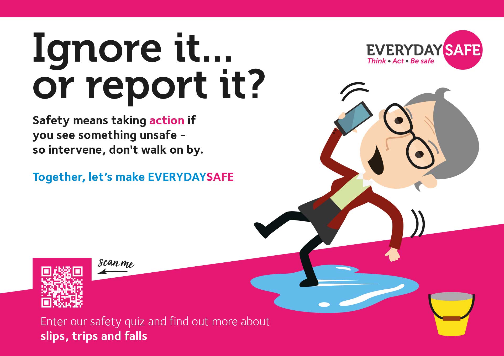 EveryDaySafe poster highlighting the value of action
